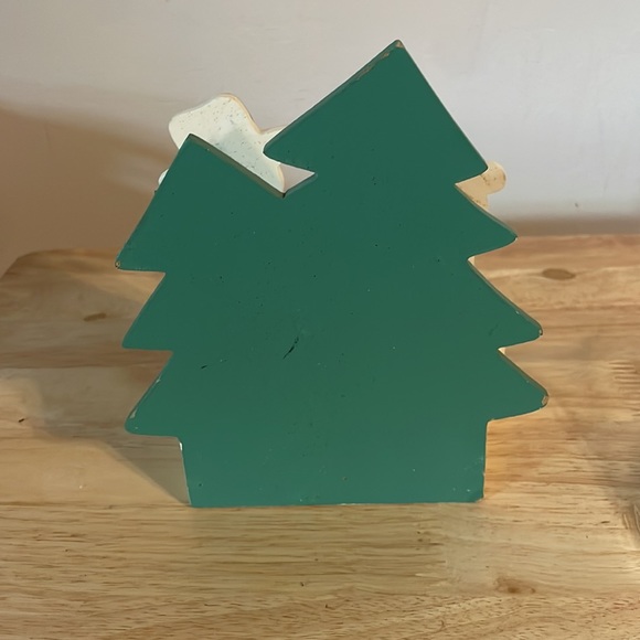 Christmas Snowman ⛄️ Wooden Cork Drink Coasters with Christmas Tree Holder 🎄 - Picture 3 of 6